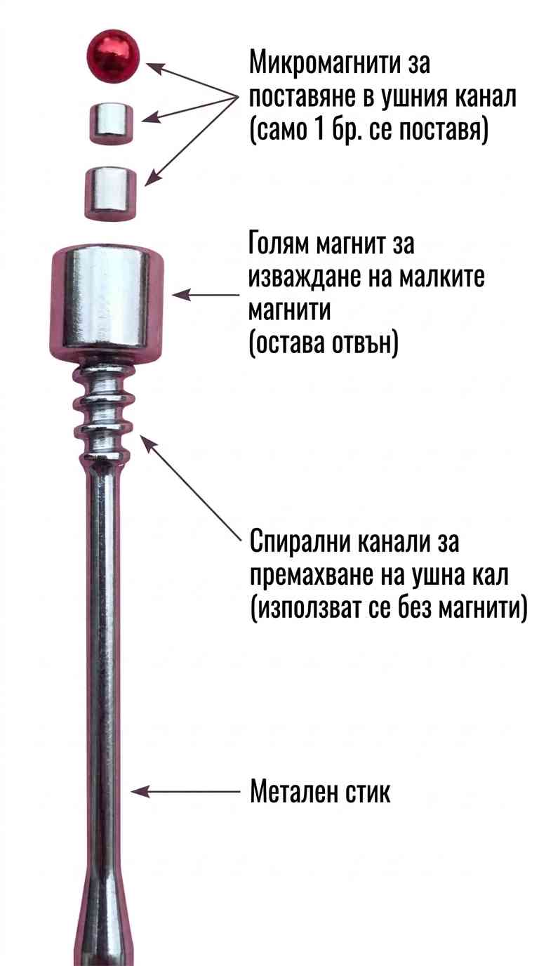 Оригинален комплект магнитни микрослушалки